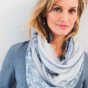 Chico's Chambray Ikat Scarf (Original Price $49)